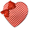 Signature Collection <br> 1lb Red Heart Box with Polka Dot Print 2024 Edition
