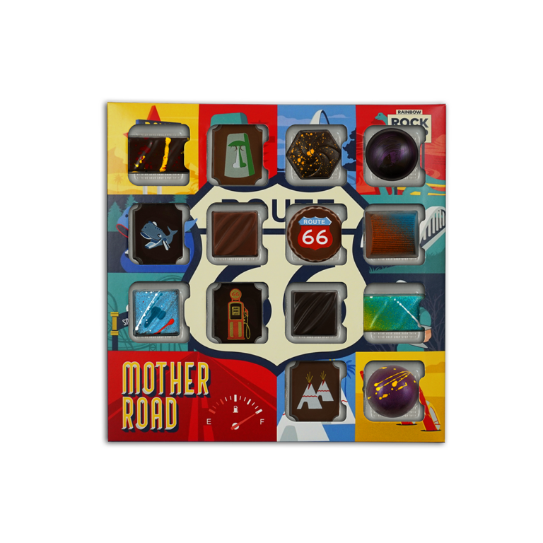Route 66 Roadside Attractions 14 Piece Milk & Dark Chocolate Truffle ...