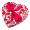 Signature Collection <br> 1 1/2lb Pink & White Heart Box with Paisley Print 2024 Edition - Image 2
